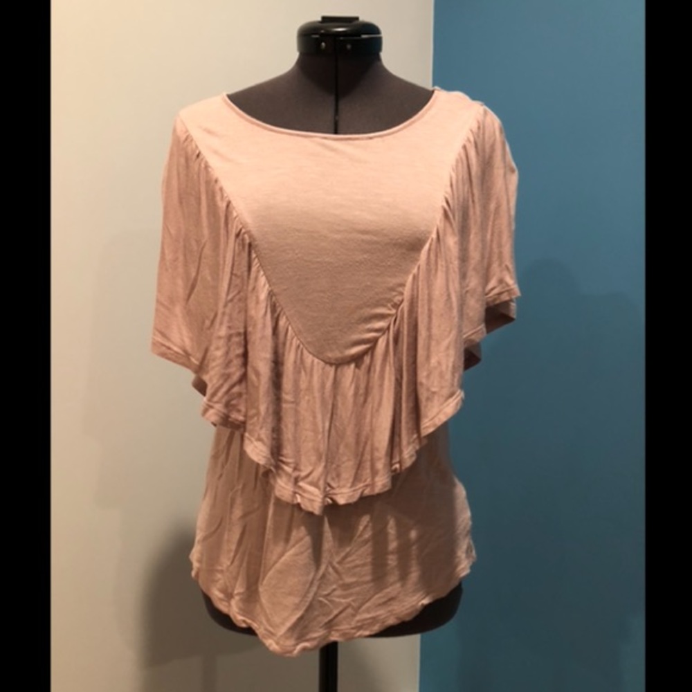 Loft ruffle blouse XXS petite
